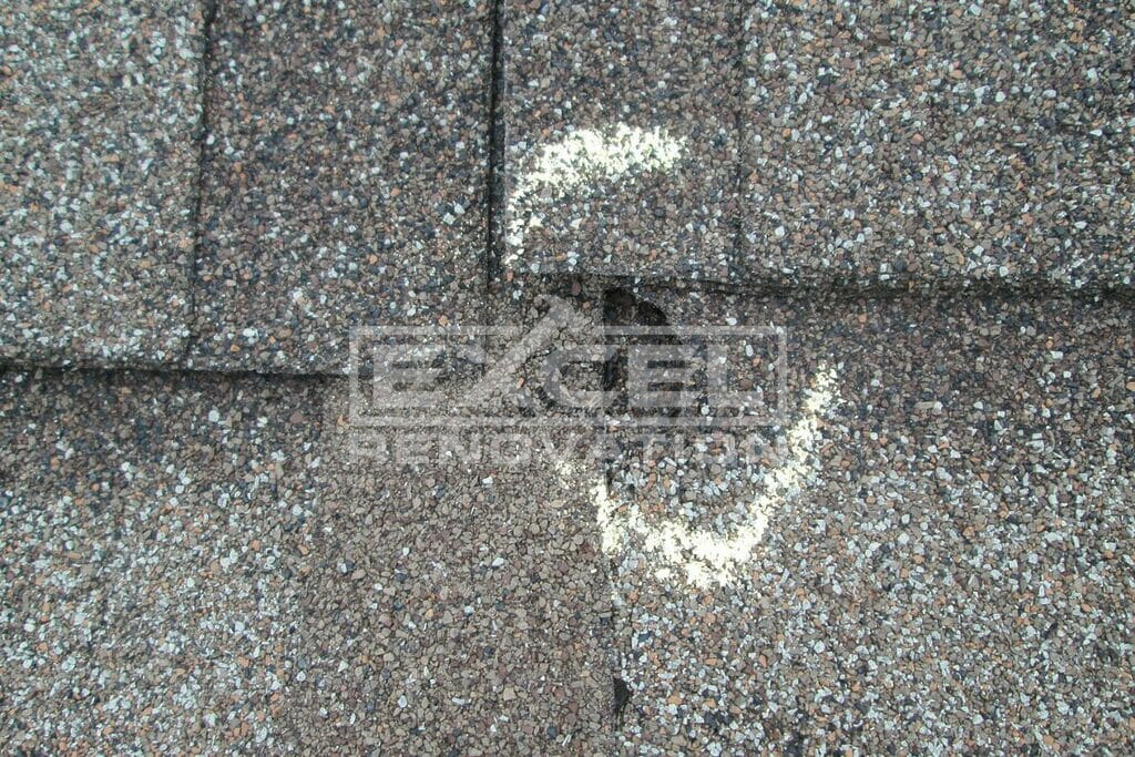 Holes on shingles