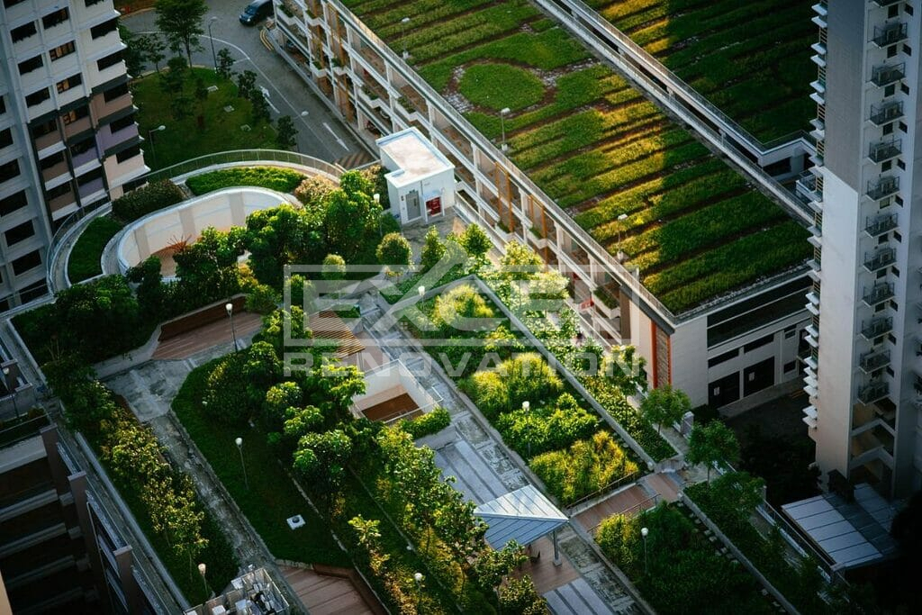 apartment with green roof