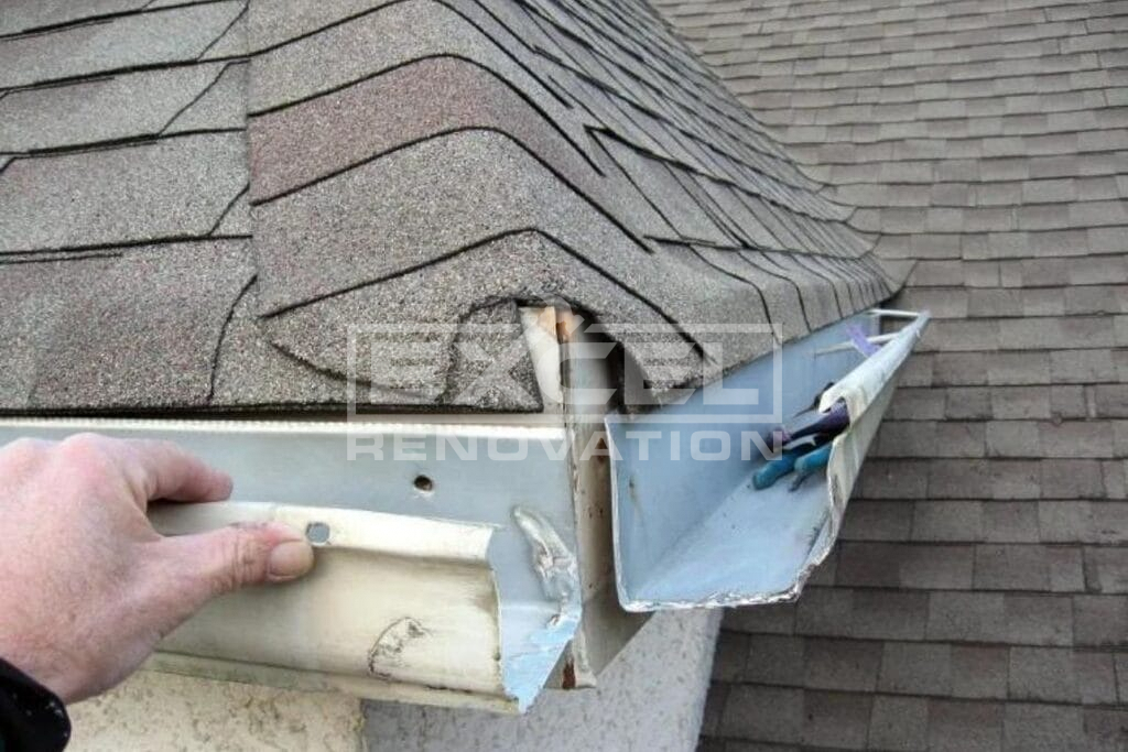 Repair Hail Damage On Gutters